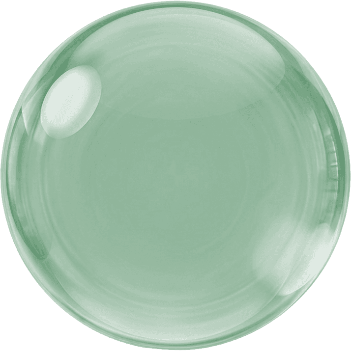 Bola de Vidro Verde